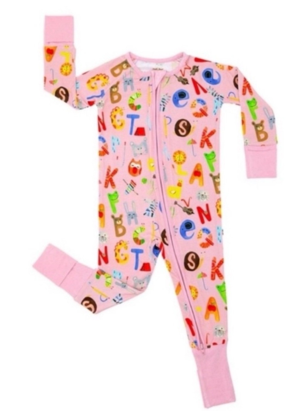 Little Sleepies Alphabet Friends Zippy 12-18 Months - EUC